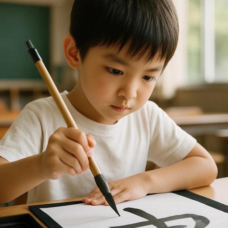 熊本市西区の子ども習字教室での楽しいレッスンとトレーニング