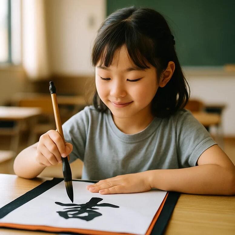 子ども向け習字教室の選び方と効率的なレッスントレーニング法