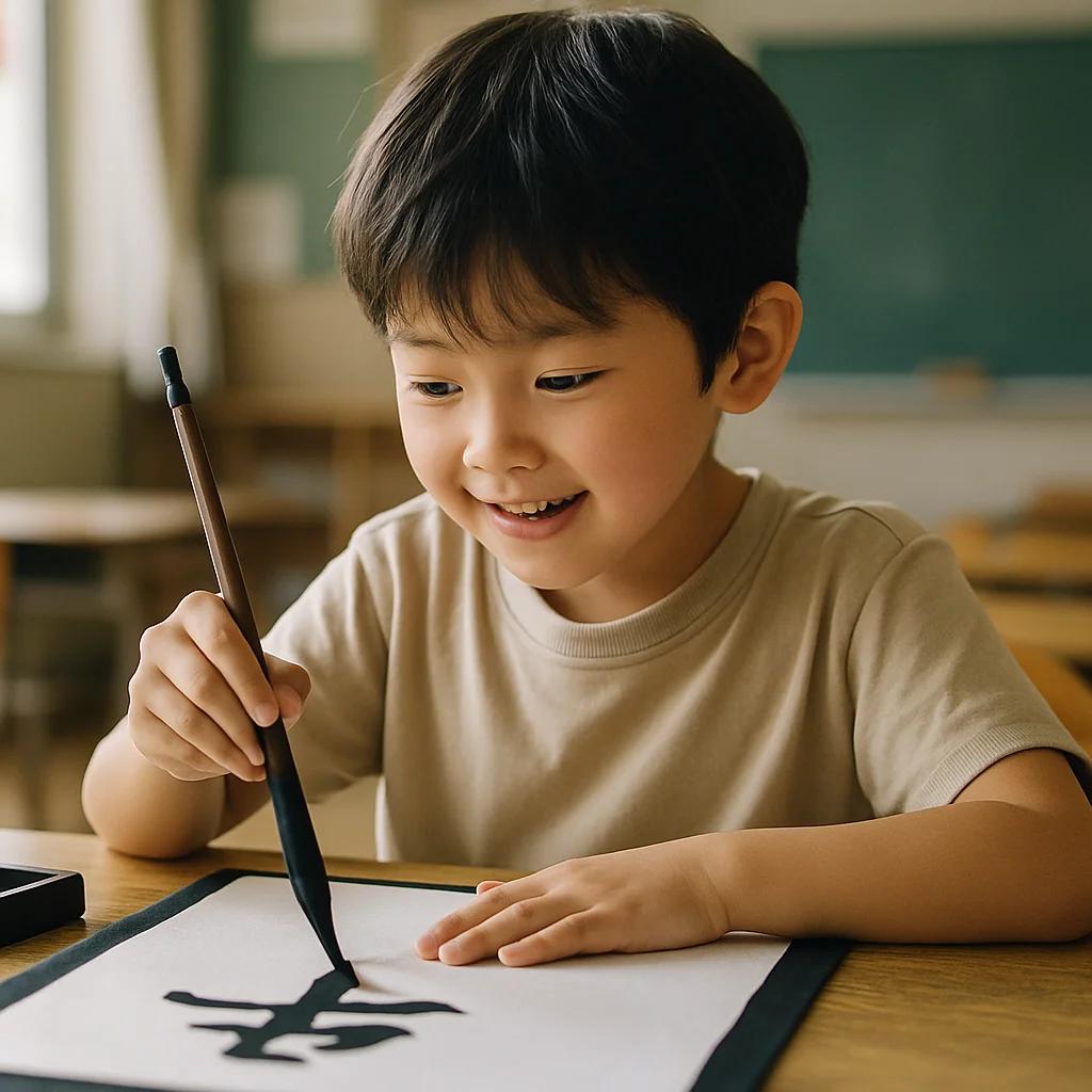 子ども向け習字レッスン:日本の教室とオンライントレーニングガイド