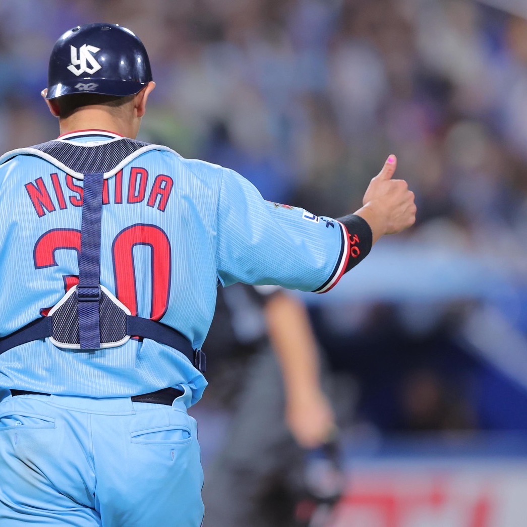 値下げ不可 元ヤクルトスワローズ　西田明央 実使用ユニフォーム 上下 東京ヤクルトスワローズ 値下げ不可 元ヤクルトスワローズ 西田